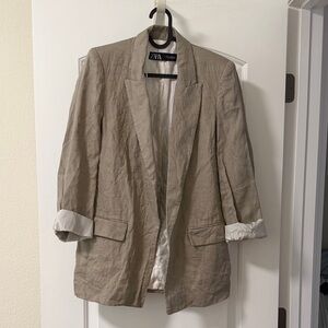Zara Beige/Khaki Blazer
